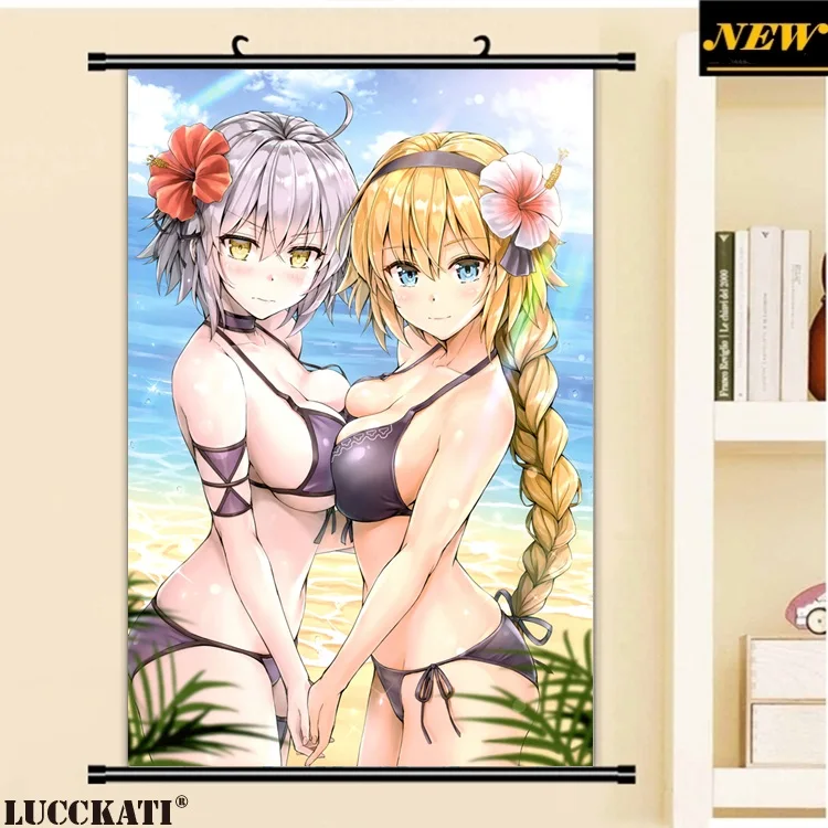 40X60 см Fate grand order Fate/go Fgo видеть через каплей ноги мультфильм аниме Настенная