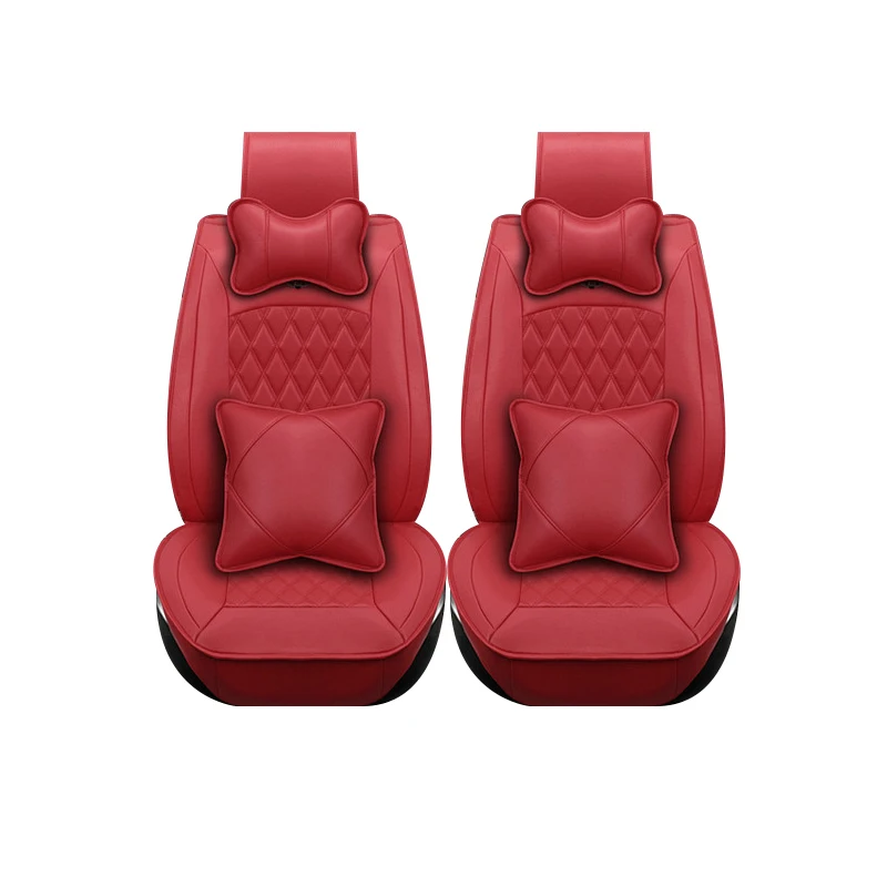 Специальный кожаный только 2 Чехлы для передних сидений автомобиля Hyundai solaris ix35 i30