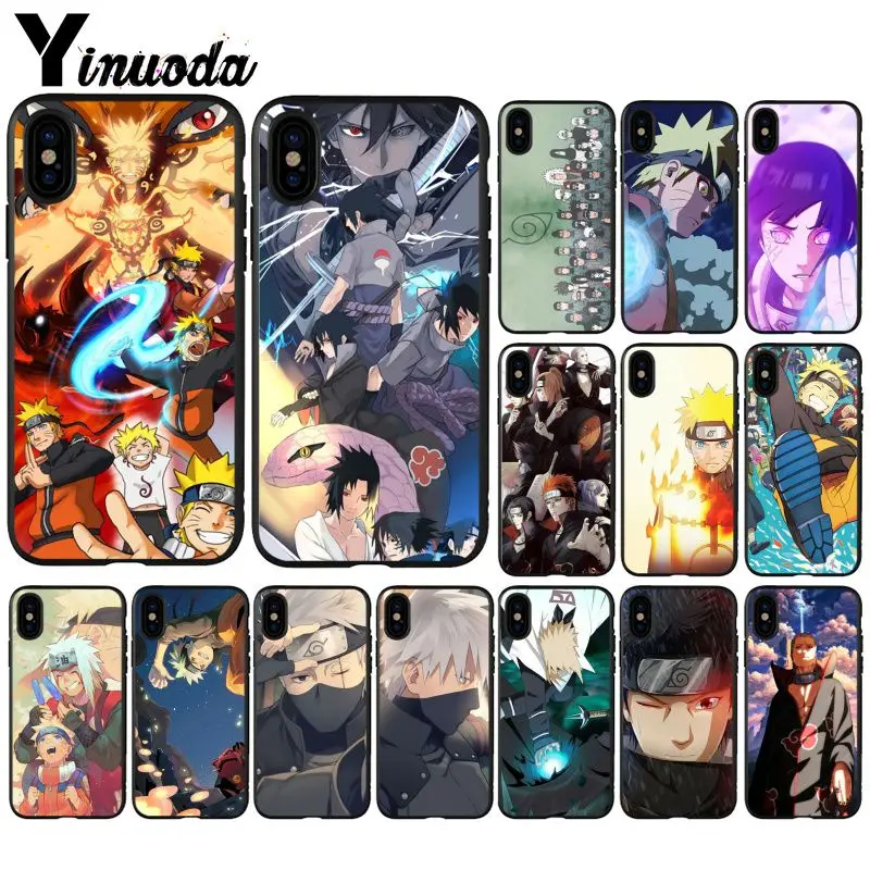 Yinuoda Hokage Наруто Какаси японского аниме черный мягкий чехол для телефона iPhone X XS MAX 6