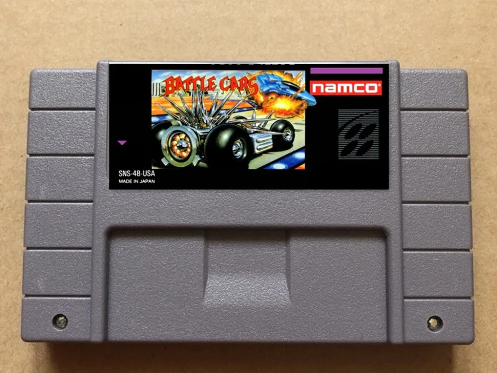 BattleCars NTSC Версия 16 бит 46 контактов видеоигр!|Картриджи| |