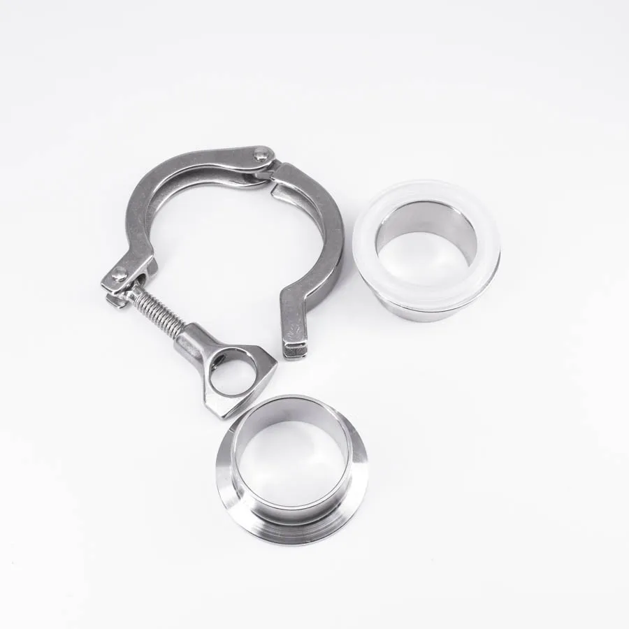 1 5 &quotTri Clamp x 38 мм 1-1/2&quot труба OD санитарно 2 шт. SS304 сварочные наконечники + зажим