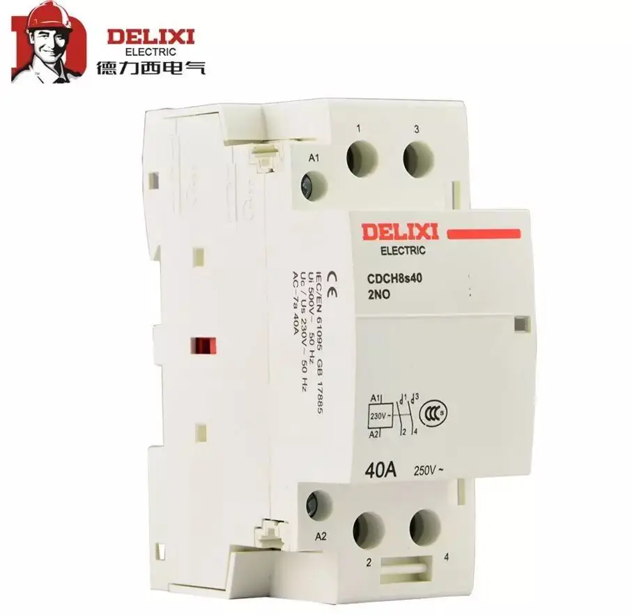 Контактор переменного тока DELIXI CDCH8S 20 А 25 40 220 В тока|Выключатели| |