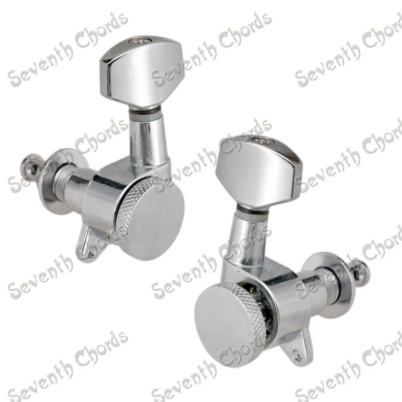 Набор 6 шт. хромированные струнные тюнеры для настройки колышков головки машины