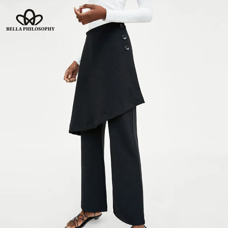 Wonder весна Высокая Талия Длинные брюки Винтаж Свободные женские Ретро эластичные