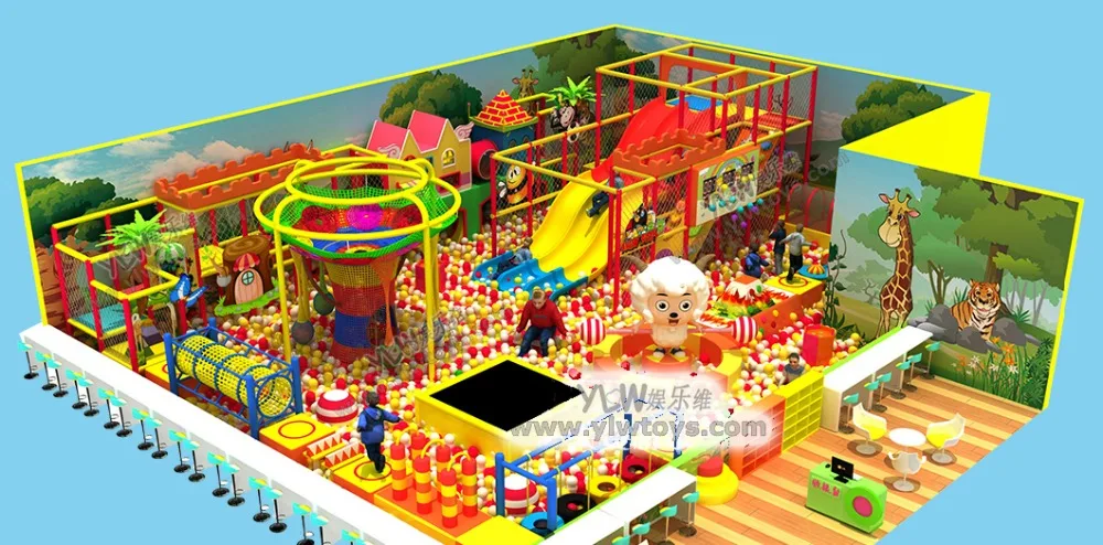 CE TUV ISO развлекательные крытые парки для игровых площадок с бассейном мячом