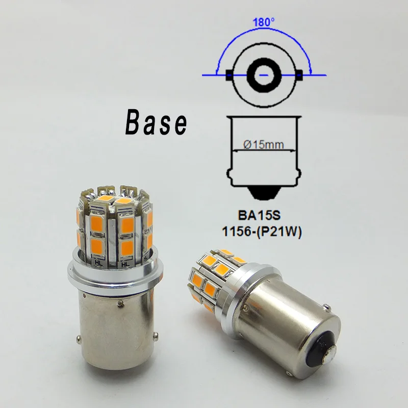 AMYWNTER P21W 1156 Ba15s 6V 12V led 3W лампа для автомобильного стайлинга фар автомобильные огни