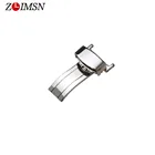 Металлическая застежка-бабочка серебристого цвета, 16, 18, 20, 22 мм