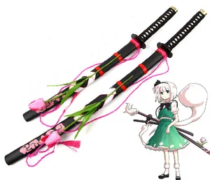 Аниме Touhou Project косплей реквизит Youmu Konpak Косплей оружие деревянный меч Косплей меч для сценическое представление на Хэллоуин реквизит
