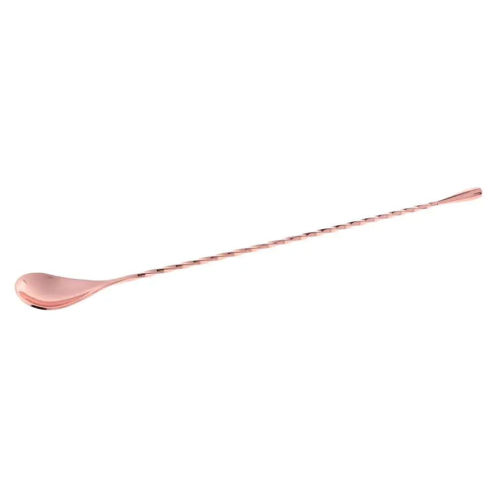 Rose Gold Нержавеющая сталь Muddler Резьбовая палочка для кофе, чая, коктейля, перемешивания, ложка, барные инструменты, Принадлежности для бара, кухонный инструмент - Цвет: Rose Gold