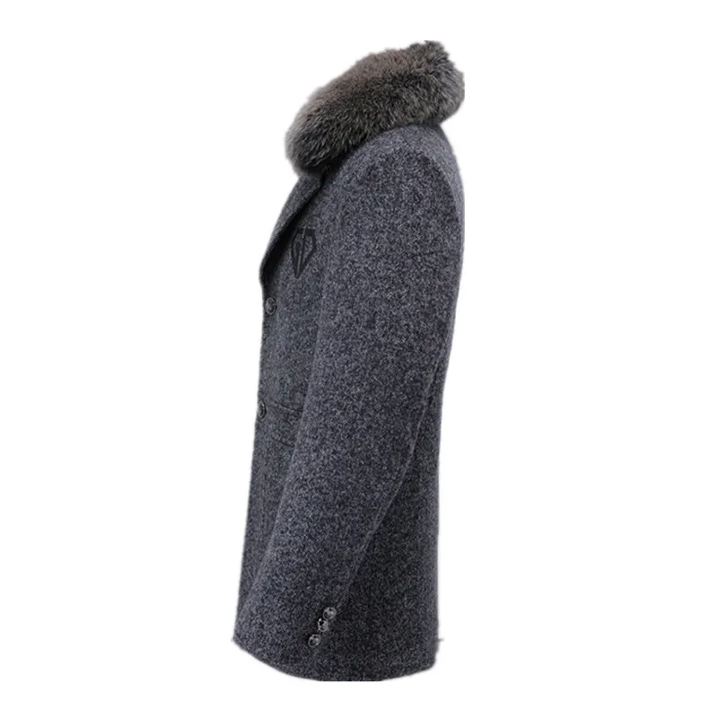 2018 новое зимнее стильное платье модное тонкое мужское шерстяное пальто с