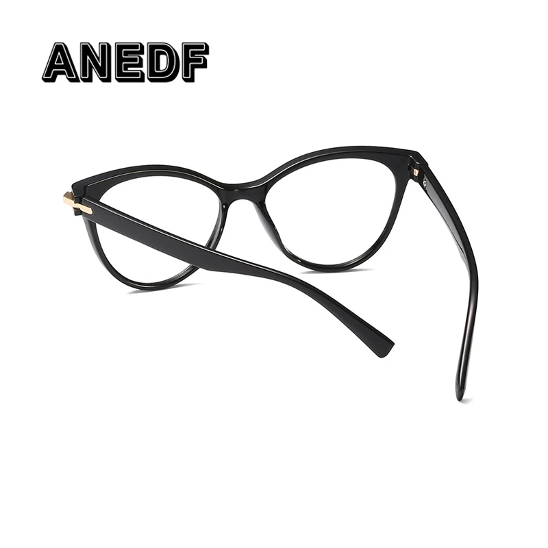 ANEDF 2018 New Simple Cat Eye Rivet Glasses Frames Men Women Trending Styles Optical Fashion Computer Eyewear Frame | Аксессуары для
