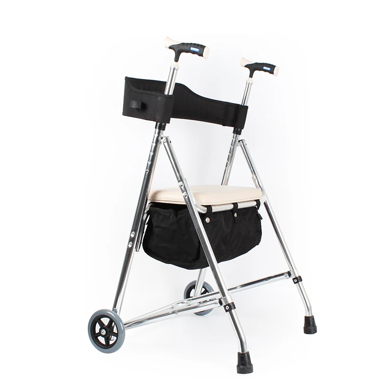 4 колеса складной подвижной помощи инвалидов rollator walker для пожилых людей - Цвет: RW914L-1