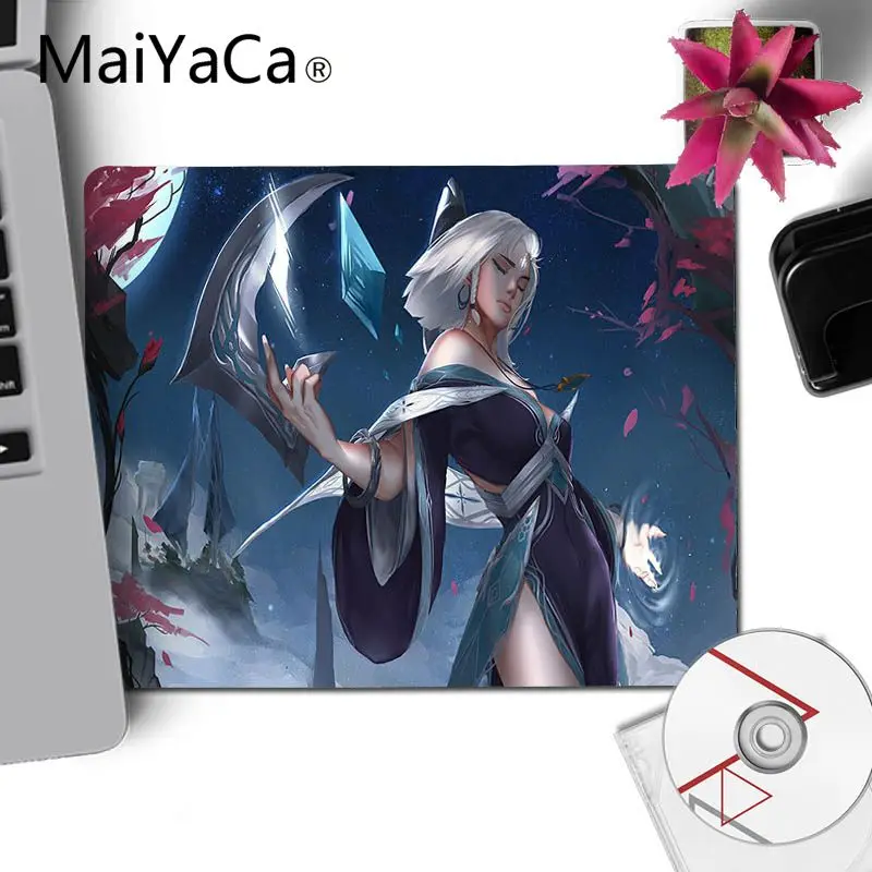 MaiYaCa Sun Goddess Karma League of Legends маленький коврик для мыши ПК компьютерный коврик резиновый ПК компьютерный игровой коврик для мышки с аниме коврики для мыши