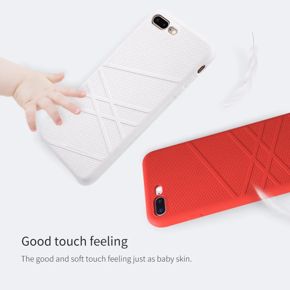 Чехол для iPhone 8 Plus Nillkin Flex жидкий силиконовый чехол телефона TPU мягкая задняя