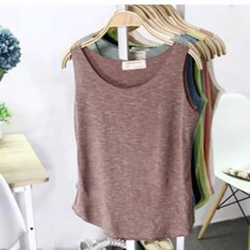 Женский Универсальный жилет из плотного хлопка Свободный Тонкий с воротником