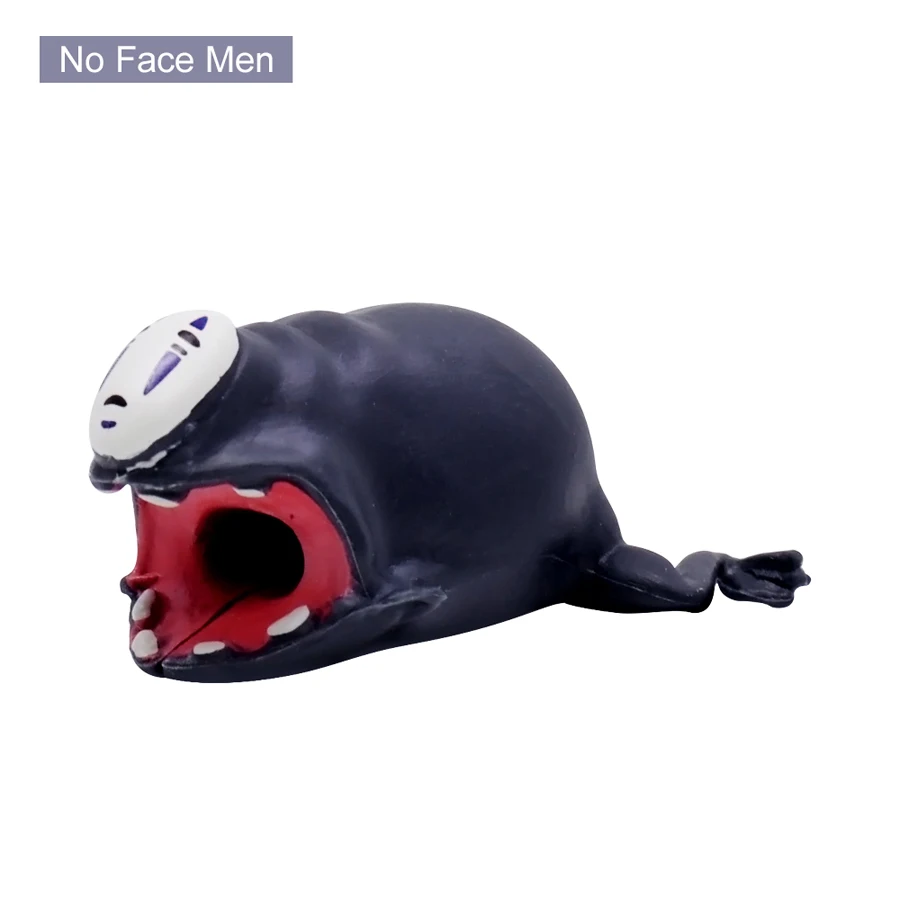 No Face Men CHIPAL милый укус животное кабель протектор органайзер для iPhone USB зарядное устройство провода моталки Chompers кунжута стежка мультфильм укусов держатель - Цвет: No Face Men