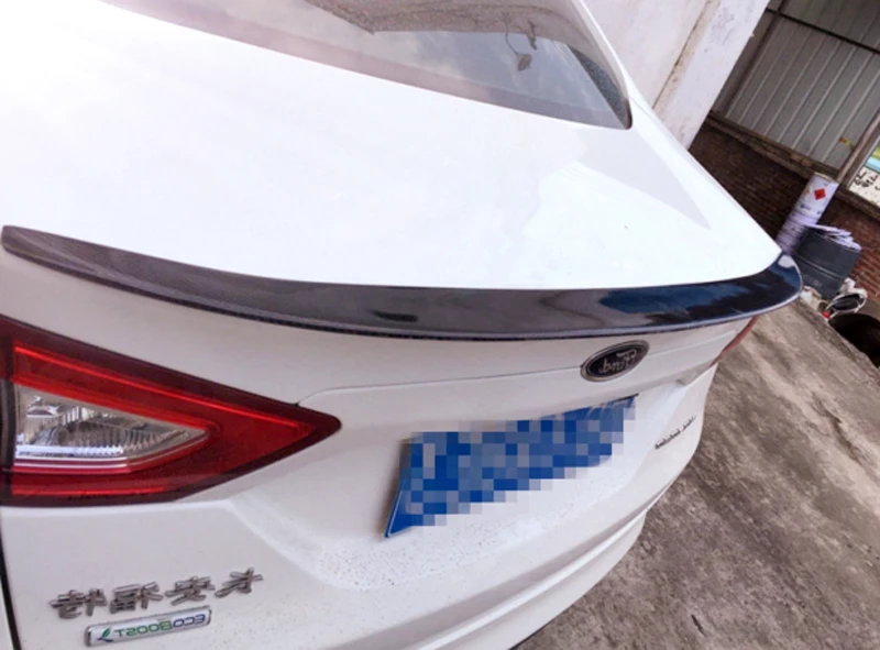 Для Ford Mondeo/Fusion 2013 украшение автомобиля Высокое качество углеродного волокна спойлер на задний багажник, крыло