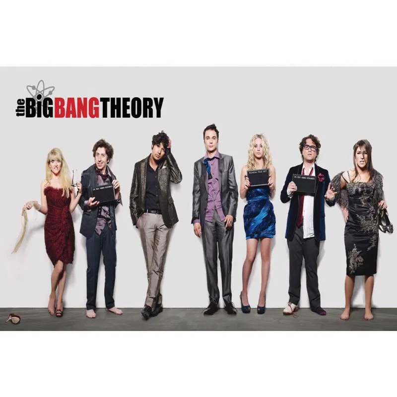 The Big Bang Theory Poster Silk Fabric Print Cloth Wall Custom Satin 40X60cm 50X75cm 60X90cm | Дом и сад