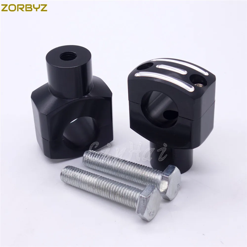 ZORBYZ мотоцикл 1 'ཕ мм черная заготовка Руль Бар Riser зажим для Harley custom Springer