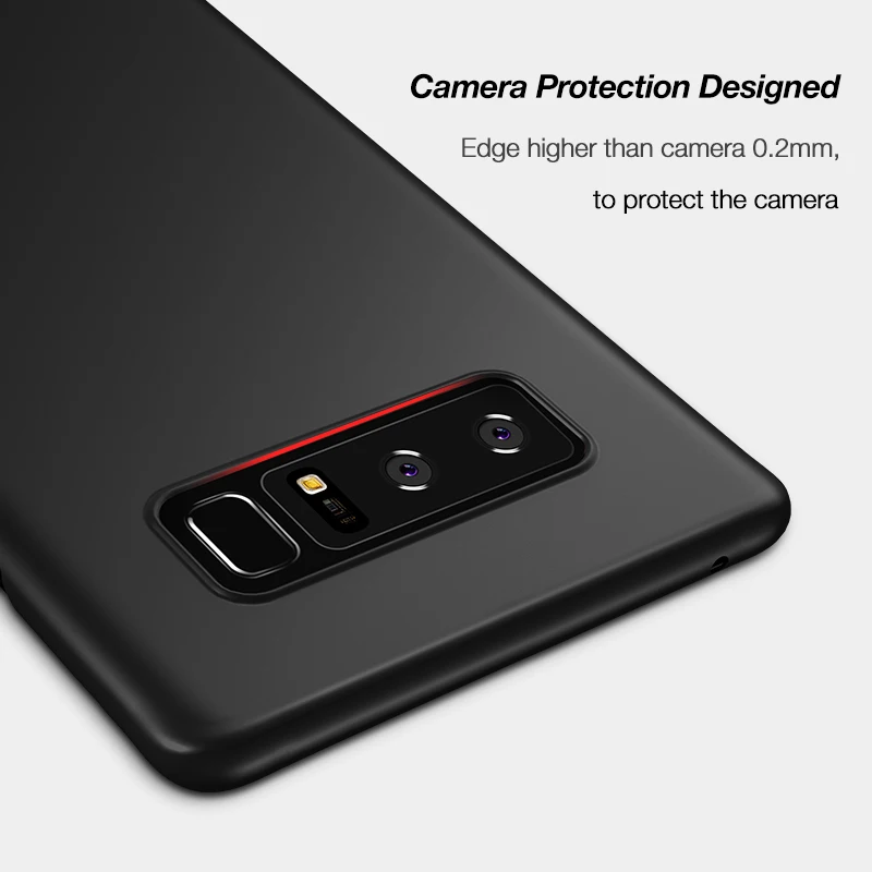 For samsung note 8 Original Cafele coque galaxy case Slim PC scrub cover note8 back cases |
