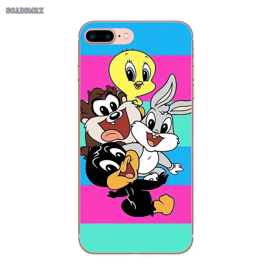 Прозрачные мягкие чехлы для iPhone 6 6S 7 8 Plus X XS MAX XR 4 4S 5 5S SE 5C Looney Tunes Bugs