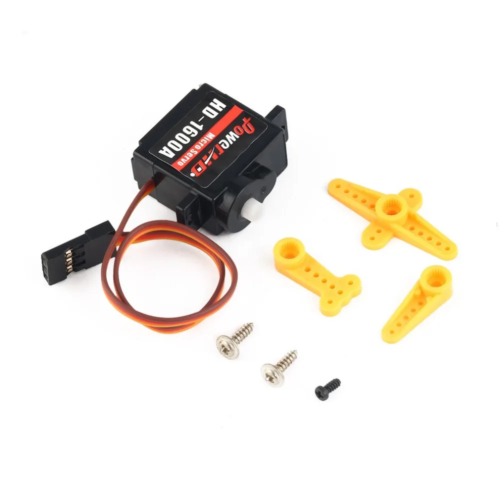 4 шт. Power HD 1600A Micro Mini 1 3 кг рулевой аналоговый пластиковый сервопривод с высоким
