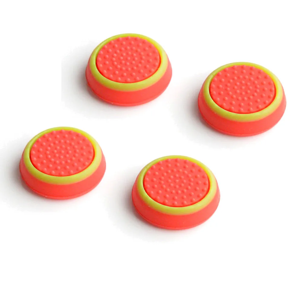 Red Green IVYUEEN 4 шт. силиконовые аналоговые рукоятки для большого пальца, рукоятки для переключателя, переключатели PRO, крышки для джойстика NS PRO - Цвет: Red Green