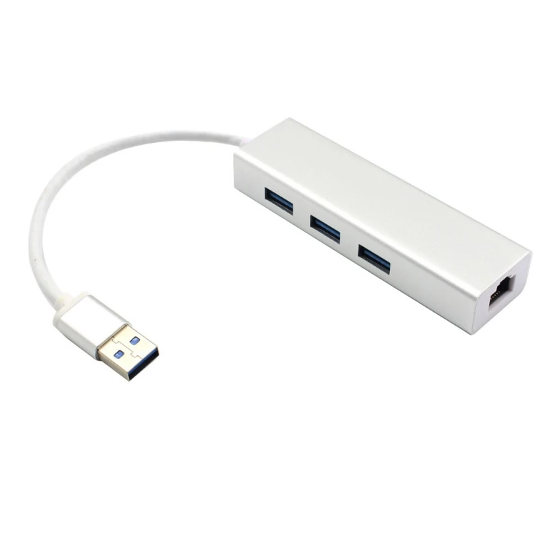 USB3.0 сетевая карта + порт концентратор гигабитный Ethernet адаптер к RJ45 Lan для Windows XP 7