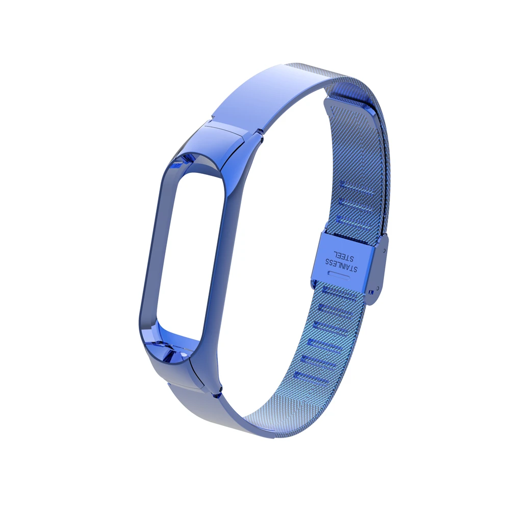 Металлический ремешок для Mi Band 3 сменный Xiaomi аксессуары смарт-браслета стальной |