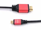 Кабель micro hdmi 3 фута 1 М 1,5 м 2 м 3 м v1.4 кабель Micro HDMI-HDMI с Ethernet для сотовых телефонов win8 4k x 2k новый металлический корпус