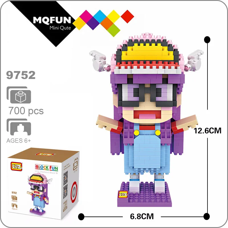 LOZ Arale строительные блоки японское аниме фигурки героев мультфильмов Обучающие