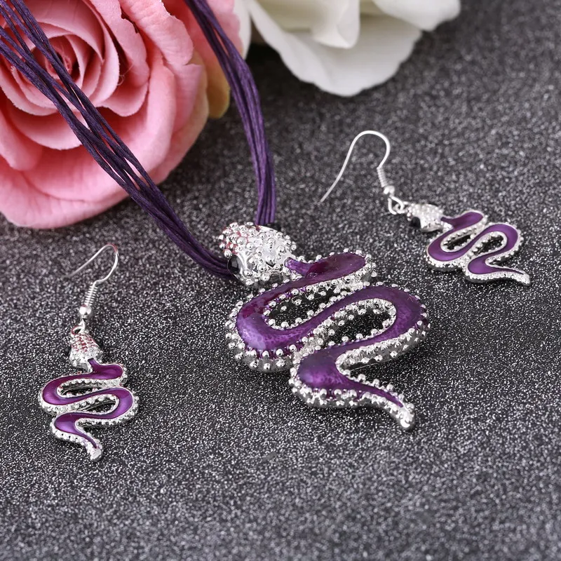 MINHIN высокое качество веревочное колье-чокер + серьги женские элегантные