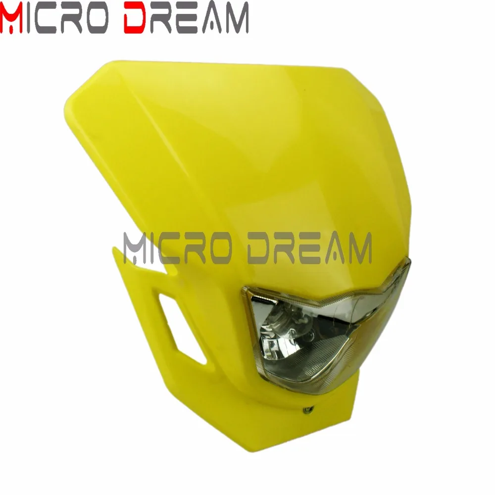 Желтый мотокросс Supermoto 12 в фары индикаторы обтекателя Для Honda Suzuki DRZ125L DR125 DRZ70 RMX450Z