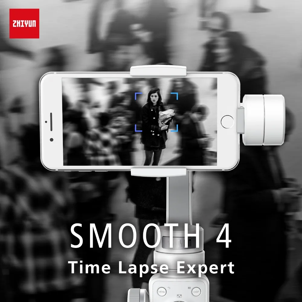 ЕС, Австралия, США, расположение) Zhiyun Smooth 4 3-осевой ручной шарнирный стабилизатор для камеры GoPro w для наушников с микрофоном для iPhone X, 8, 7 плюс 6 samsung S8+ S8 S7