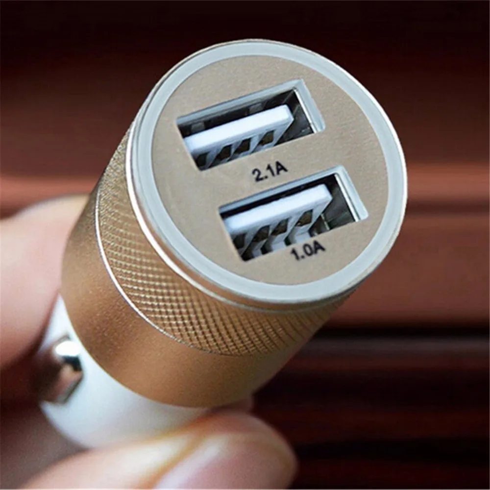 Автомобильное зарядное устройство 3 0/2 0 Алюминиевый двойной USB универсальный для