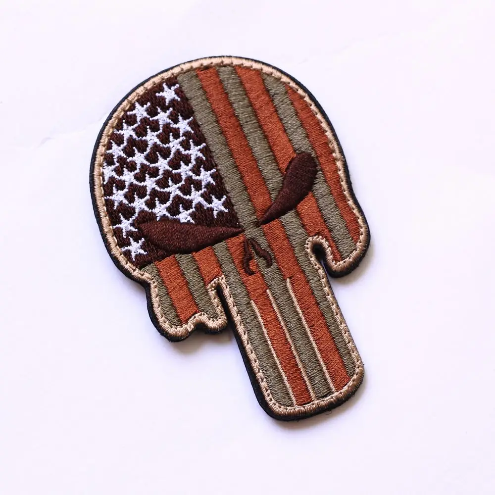 Планка TSNK Military Enthusiasts Embroidery Patch Army Tactical Badge "USA PUNISHER/SEALS/DEVGRU" наручная.
