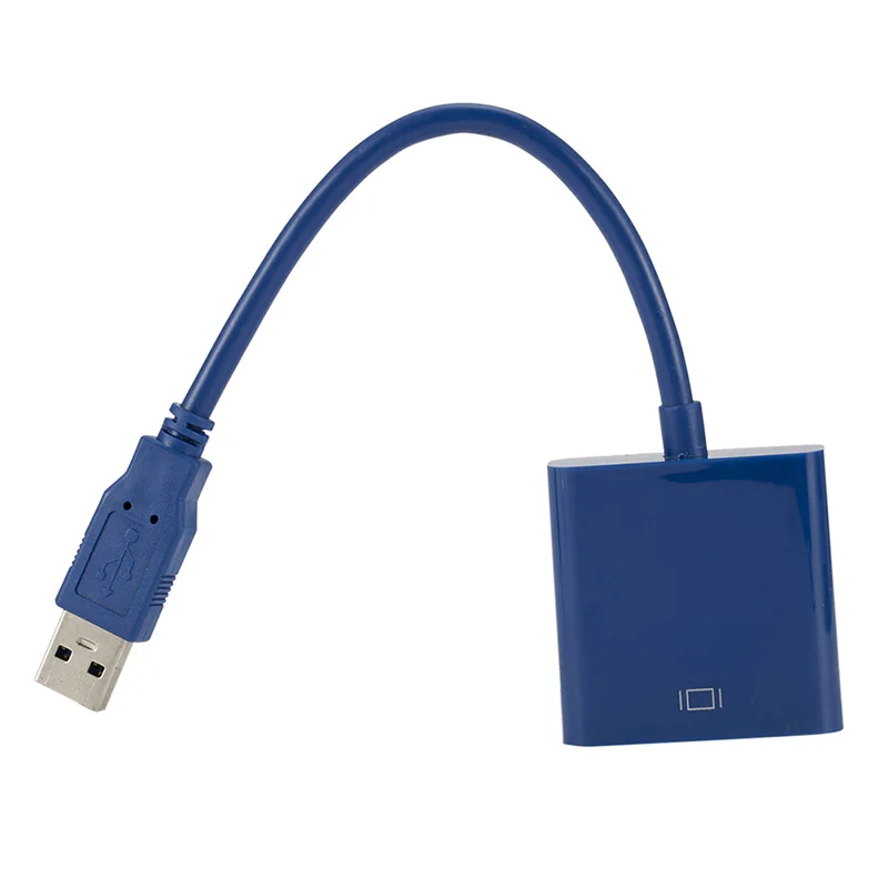 

USB 3.0 To Audio Video Adaptor Converter Cable For Windows 7/8/10 PC 1080P