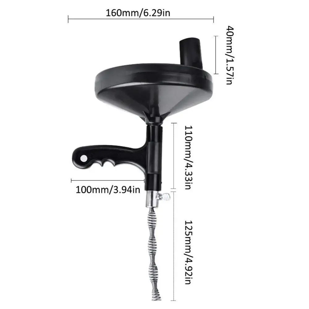 Home Pipe Hand-Operated Drain Auger Multiple Specification Manual Operation Toilet Sewer Snake Clog Remover | Дом и сад