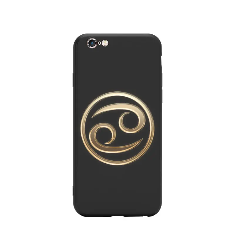 Астрологический знак зодиака Созвездия Рак Логотип Знак тема Мягкий ТПУ чехол