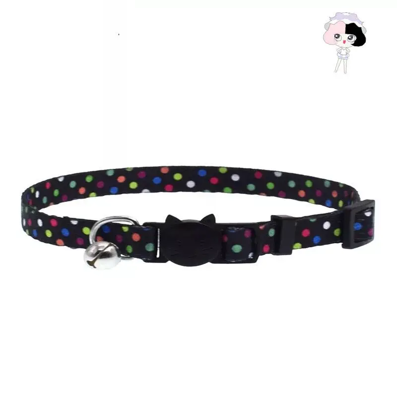 Breakaway Cat Collar Adjustable Small Pets Puppy Dog Kitten Nylon with Bell 12 Color Neck 19-32cm 1.0cm | Дом и сад
