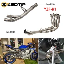 ZSDTRP мотоциклетная выхлопная труба глушителя для Yamaha YZF R1 2015 2016 2017