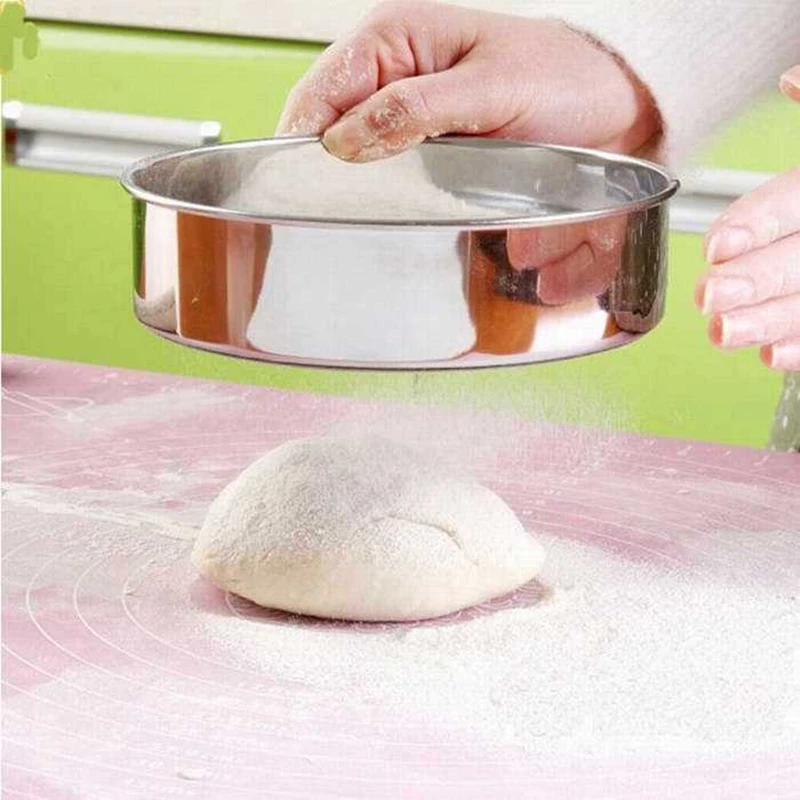 Новый нержавеющий стальной Серебряный сетчатый просеивающий фильтр для муки