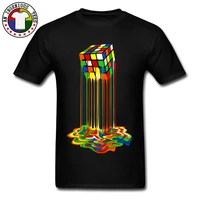 new tshirt rainbow abstraction melted image pure cotton young t shirt best gift men tops tees good quality
