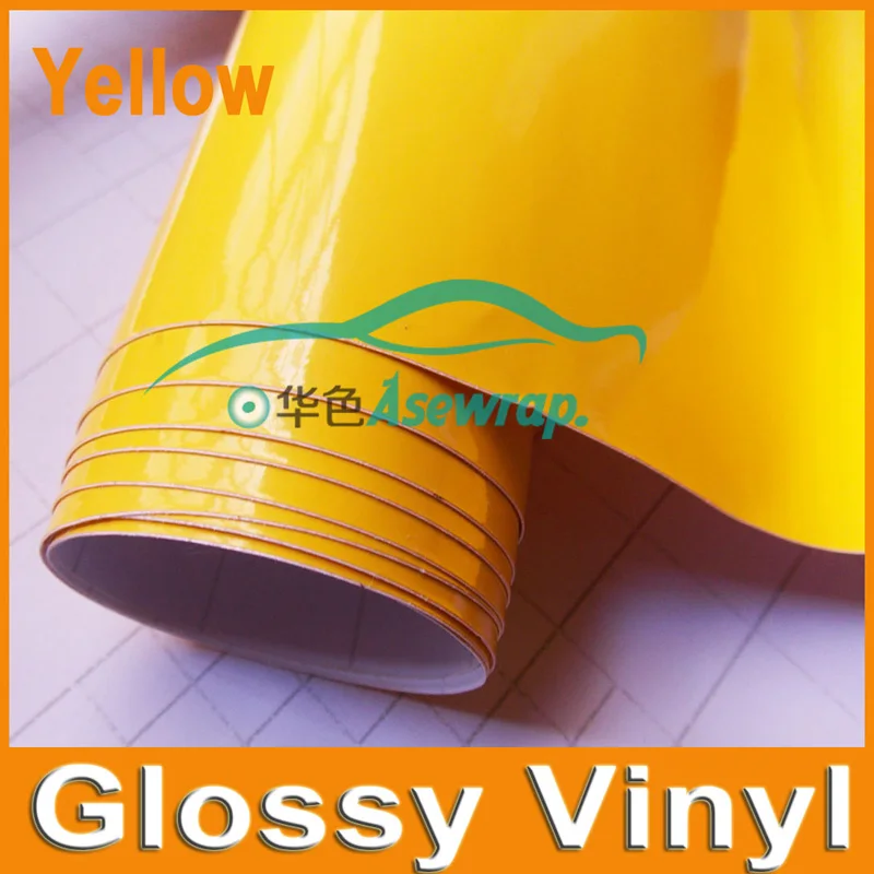 1.52x0 м/рулон блестящая Черная Виниловая пленка автомобильная с воздушными