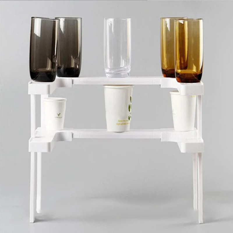 Kitchen Storage Rack For Seasoning Adjustable Organizer Bottle Can Collector Beverage Shelf Double-deck Wheel | Дом и сад