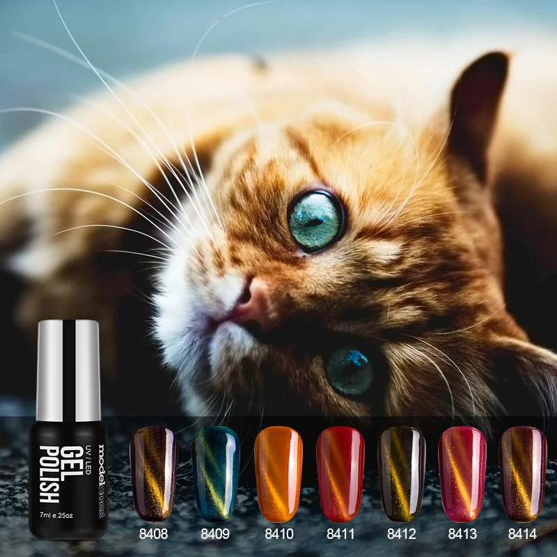 Modelones Cat глаза УФ ногтей гель полуперманентный лак Лаки 3D магнитного UV эмаль для