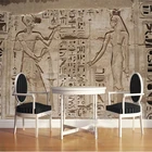 Настенные 3D-обои по фото по индивидуальному заказу, нетканые водонепроницаемые рулоны с резьбой по камню Фараона в Древнем Египте, для гостиной, спальни, дома