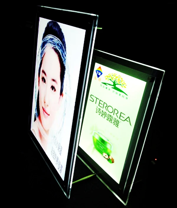 Акриловая рамка a4 led Меню Доска стенд дисплей световая коробка|box exhaust|box fan with remotebox