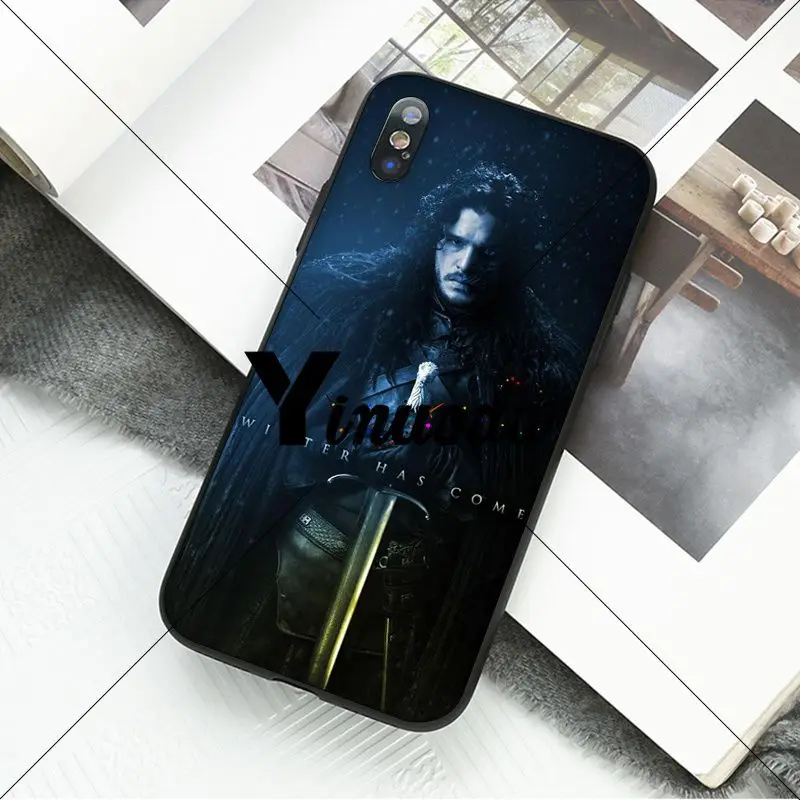 Yinuoda Игра престолов Finale красочные милые аксессуары для телефона чехол iPhone X XS MAX 6 6S