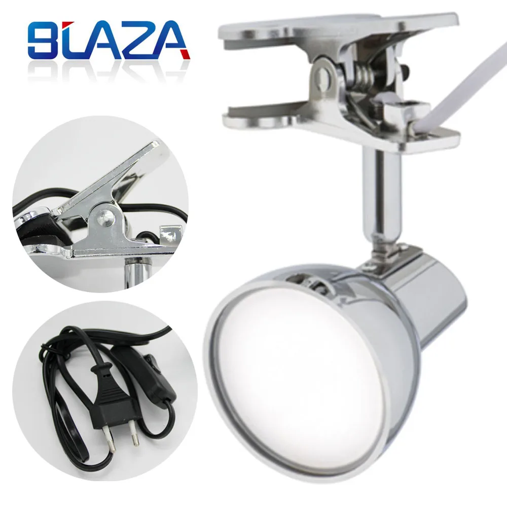 Portable Adaptor Plug Rotating LED Desk Lamp Clip on Table Book Reading Light for Study Home Emergency | Лампы и освещение